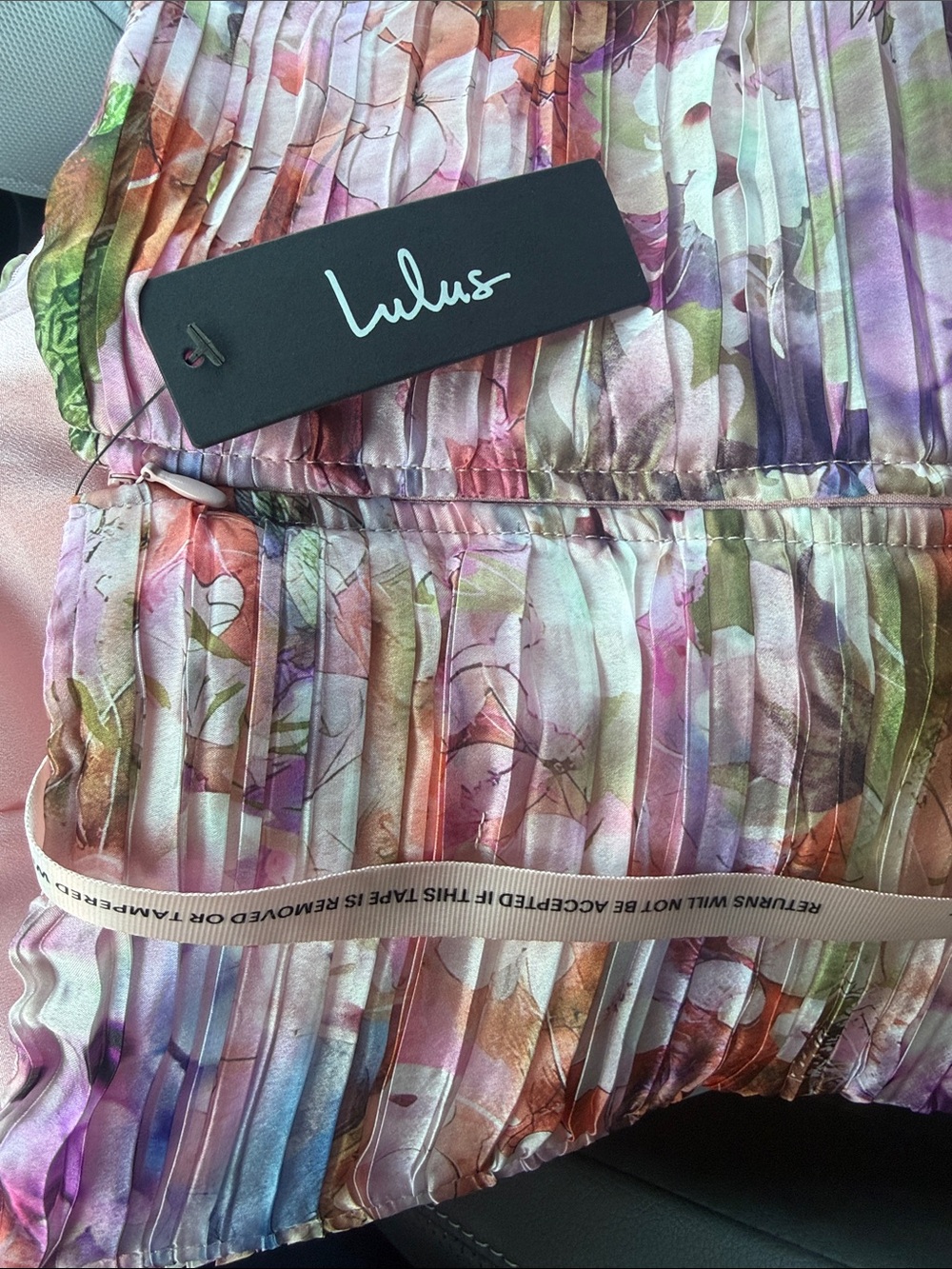 NWT Kasandra Pink Multi Floral Organza Drop Waist Maxi Dress- XS - Picture 4 of 6